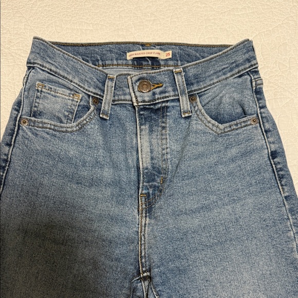 Levi's Denim - Levi's High Waisted Cropped Flare Light Blue Jeans